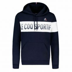 Bluza z kapturem Unisex Le coq sportif BAH Hoody N°1 Granatowy. Czarne bluzy damskie le coq sportif, s, bez wzorów, z materiału, sportowe, bez ramiączek, z kapturem. Za 363.40 zł.