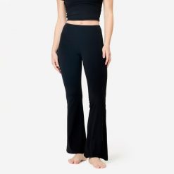 Legginsy do jogi i pilatesu Breathe flare. Czarne legginsy damskie KIMJALY, bez wzorów, z elastanu. Za 119.99 zł.