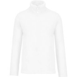 Kurtka polarowa z zamkiem Kariban Enzo. Białe kurtki męskie KARIBAN, na zimę, m, bez wzorów, z polaru, eleganckie, bez kaptura. Za 146.50 zł.