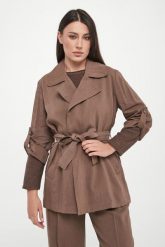 Płaszcz Lampada MARELLA MONOCHROME. Płaszcze damskie Marella, bez wzorów, bez kołnierzyka, bez kaptura. Za 1,629.00 zł.