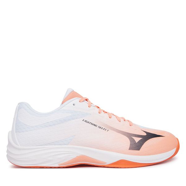 Buty halowe Mizuno. Pomarańczowe buty sportowe męskie Mizuno, bez wzorów, bez zapięcia. Za 389.99 zł.