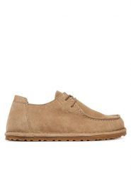 Birkenstock Półbuty Utti Lace 1034413 Beżowy. Brązowe półbuty damskie Birkenstock, bez wzorów, ze skóry, bez obcasa, na płaskiej podeszwie, bez zapięcia. Za 615.99 zł.