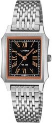 Zegarek Casio Damski czarna tarcza stal 24 mm (LTP-B190D-1B). Czarne zegarki damskie Casio, ze stali. Za 309.99 zł.