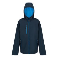 Męska Dwuwarstwowa Kurtka Soft Shell Navigate Z Kapturem. Niebieskie kurtki męskie Regatta, m, bez wzorów, sportowe, z kapturem. Za 184.99 zł.