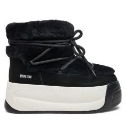 Śniegowce Big Star Shoes. Czarne śniegowce damskie BIG STAR SHOES, bez zapięcia. Za 319.99 zł.