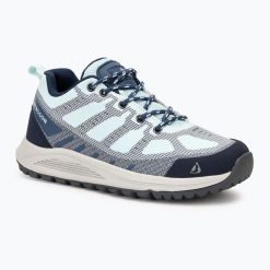Buty trekkingowe damskie BERGSON Sirbal Low STX. Niebieskie obuwie trekkingowe damskie Bergson, z materiału, bez zapięcia. Za 429.99 zł.