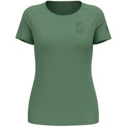 Koszulka trekkingowa damska Odlo ASCENT PW 130 TREE. Brązowe bluzki damskie ODLO, m, bez wzorów, sportowe, bez kołnierzyka, bez ramiączek. W wyprzedaży za 284.99 zł.