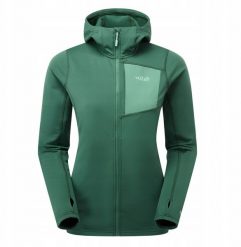 Bluza superflux hoody women-green slate-12 (m) RAB. Zielone bluzy damskie Mac in Sac, m, bez wzorów, bez ramiączek, bez kaptura. Za 484.80 zł.