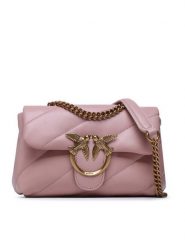 Pinko Torebka Love Mini Puff Cl PE 23 PLTT 100039 A0F2 Różowy. Czerwone torebki do ręki damskie Pinko, bez wzorów, ze skóry, bez dodatków. Za 939.99 zł.