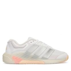 Buty na siłownię adidas. Białe obuwie sportowe damskie Adidas, bez wzorów, bez zapięcia, na fitness i siłownię. Za 569.99 zł.