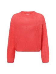 Marie Lund Sweter z dzianiny Kobiety Wełna różowy, XL/XXL. Czerwone swetry nierozpinane damskie Marie Lund, xl, bez wzorów, z dzianiny, eleganckie, bez kołnierzyka, bez ramiączek. Za 299.95 zł.