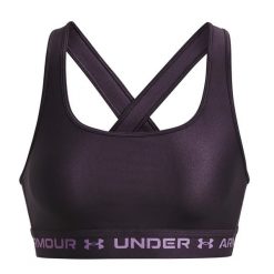 Stanik fitness cardio Under Armour Crossback Mid. Fioletowe bielizna sportowa damska Under Armour, xs, bez wzorów. Za 73.99 zł.