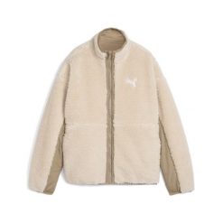 Damska dwustronna kurtka sherpa PUMA Oak Branch Beige. Brązowe kurtki sportowe damskie Puma, m, bez wzorów, z tkaniny, bez ramiączek, bez kaptura, do biegania. Za 300.99 zł.