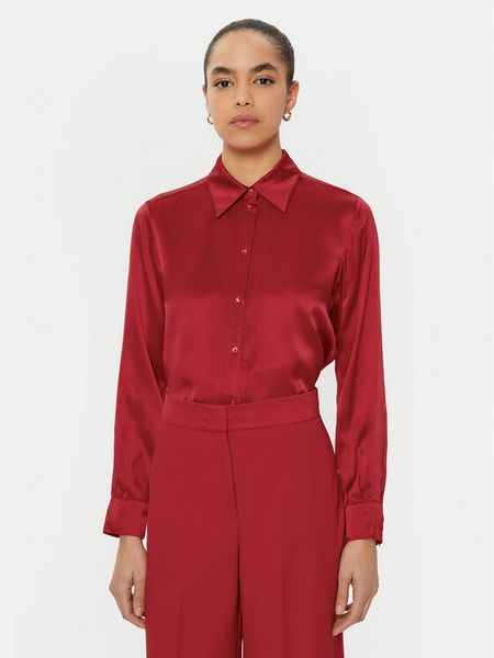 MAX&Co. Koszula 2516111061200 Czerwony Regular Fit. Czerwone koszule damskie MAX&Co., bez wzorów, z jedwabiu, bez kołnierzyka, bez ramiączek. Za 599.99 zł.