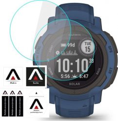 Alogy 2x Szkło Hartowane do Garmin Instinct 2 / Tactical ochronne na smartwatch Alogy Screen Protector Watch+. Brązowe zegarki smartwatch Alogy, bez wzorów. Za 20.41 zł.