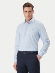 Tommy Hilfiger Koszula MW0MW43122 Błękitny Regular Fit. Niebieskie koszule męskie Tommy Hilfiger, m, bez wzorów, z bawełny, bez kołnierzyka, bez ramiączek. Za 369.99 zł.