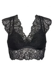 Hunkemöller Biustonosz top Posie 302448 Czarny. Czarne biustonosze Hunkemöller, bez wzorów, z syntetyku. Za 139.99 zł.