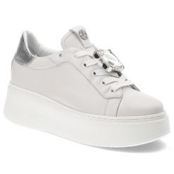 Białe Sneakersy Carinii Wygodne Sportowe Obuwie Damskie. Białe obuwie sportowe damskie Carinii, na wiosnę, bez wzorów, z materiału, bez zapięcia. Za 629.00 zł.