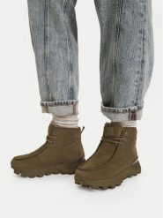 G-Star Raw Trzewiki CEO-YSH25D02-5 Khaki. Brązowe botki damskie G-Star, bez wzorów, ze skóry, retro, bez obcasa, na płaskiej podeszwie, bez zapięcia. Za 329.99 zł.