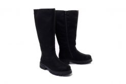 RIEKER Z9176-00 black, kozaki damskie. Czarne kozaki damskie Rieker, na zimę, bez wzorów, bez obcasa, na obcasie, bez zapięcia. Za 419.90 zł.