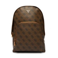 Plecak Guess. Brązowe plecaki męskie Guess, z aplikacjami, sportowe. Za 409.99 zł.