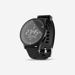 Zegarek do biegania Kalenji W500M. Niebieskie, cyfrowe zegarki męskie Decathlon, bez wzorów, z materiału, plastikowe. Za 69.99 zł.