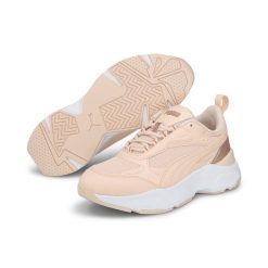 Buty Sportowe Damskie Puma CASSIA DISTRESSED. Czerwone obuwie sportowe damskie Puma, bez wzorów, bez zapięcia, trekkingowe. Za 231.99 zł.