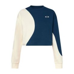Oakley Bluza Pursuit Cruise Crop Foa500625-Bat. Niebieskie bluzy damskie Oakley, bez wzorów, bez ramiączek, bez kaptura. Za 211.99 zł.