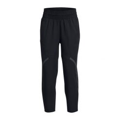 Spodnie treningowe damskie Under Armour Unstoppable Ankle. Szare spodnie dresowe damskie Under Armour, bez wzorów, sportowe, na fitness i siłownię. Za 299.99 zł.