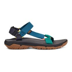 Sandały turystyczne męskie Teva Hurricane XLT2. Niebieskie buty zimowe męskie Teva, bez wzorów, bez obcasa, bez zapięcia. Za 278.99 zł.