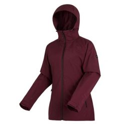 Damska kurtka wodoodporna 3 w 1 Regatta Corviver. Czerwone kurtki sportowe damskie Regatta, m, bez wzorów, z materiału, bez ramiączek, z kapturem, trekkingowe. Za 467.00 zł.