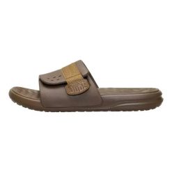 HeyDude Męskie Klapki Wave Alt Slide. Brązowe klapki męskie Hey dude, bez wzorów, z materiału, bez zapięcia. Za 199.00 zł.