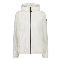 Kurtka damska turystyczna CMP 31Z6626. Białe kurtki sportowe damskie CMP, s, bez wzorów, bez ramiączek, z kapturem. Za 349.99 zł.