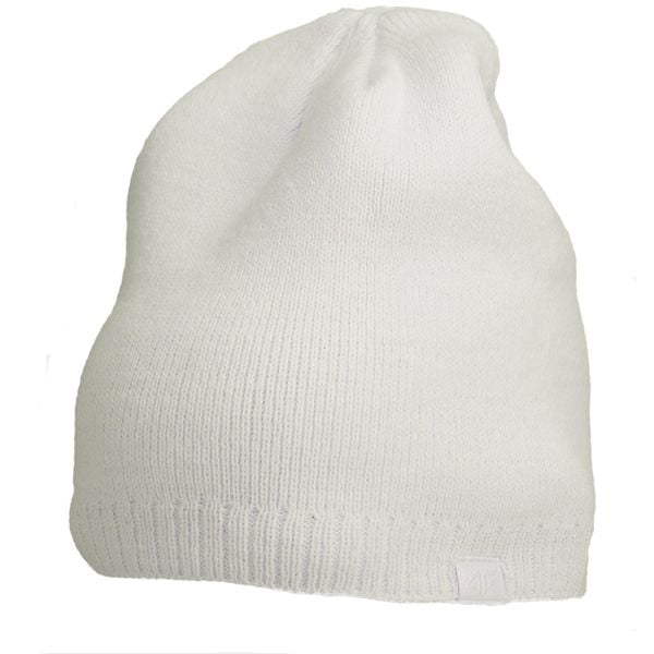 Czapka Damska 4F. Białe czapki damskie 4F, bez wzorów, sportowe. Za 66.99 zł.