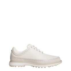 Buty Modern Classic 80 Spikeless Golf. Białe swetry męskie Adidas, bez wzorów, z materiału, bez kołnierzyka, bez ramiączek. W wyprzedaży za 594.30 zł.