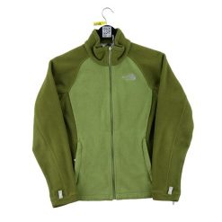 Second life - The North Face kurtka polar damska zielona - Stan dobry. Zielone kurtki sportowe damskie The North Face, l, bez wzorów, z polaru, bez ramiączek, bez kaptura, trekkingowe. Za 127.76 zł.