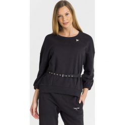 BLUZA Patrizia Pepe. Czarne bluzy damskie Patrizia Pepe, l, z aplikacjami, z bawełny, bez ramiączek, bez kaptura. Za 533.00 zł.