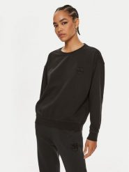 Pinko Bluza Setup 101831 A21P Czarny Relaxed Fit. Czarne bluzy damskie Pinko, l, bez wzorów, z bawełny, bez ramiączek, bez kaptura. Za 589.99 zł.