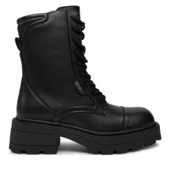 Botki Liu Jo. Czarne botki damskie Liu Jo, bez wzorów, bez obcasa, na słupku, bez zapięcia. Za 799.99 zł.