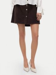 Vero Moda Spódnica mini Etta 10315342 Brązowy Regular Fit. Brązowe spódnice damskie Vero Moda, xs, bez wzorów, z bawełny, mini. Za 139.99 zł.