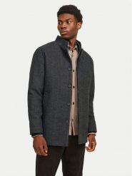 Jack & Jones Płaszcz wełniany Harrison 12258674 Szary Regular Fit. Szare płaszcze męskie Jack & Jones, na zimę, m, bez wzorów, z syntetyku, bez kołnierzyka, bez kaptura. Za 749.99 zł.
