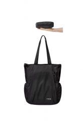 Torba turystyczna Oxygen 2 In 1 Folding Tote CNK2450XB025. Czarne torby na laptopa damskie NATUREHIKE, bez wzorów, z poliamidu. Za 199.99 zł.