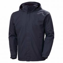Kurtka przeciwdeszczowa męska Helly Hansen Team Dubliner Jacket. Niebieskie kurtki męskie Helly Hansen, m, bez wzorów, sportowe, bez kaptura. Za 408.99 zł.