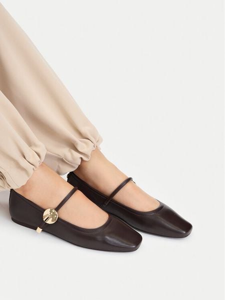 MEXX Baleriny EO-CC2553-1 Brązowy ciemny. Brązowe balerinki damskie Mexx, bez wzorów, ze skóry, bez obcasa, bez zapięcia. Za 269.99 zł.