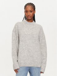 Calvin Klein Sweter J20J224636 Szary Regular Fit. Szare swetry nierozpinane damskie Calvin Klein, xs, bez wzorów, z syntetyku, bez kołnierzyka, bez ramiączek. Za 479.99 zł.