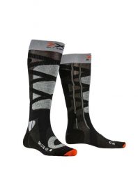 Skarpety narciarskie X-SOCKS SKI CONTROL 4.0. Brązowe skarpetki damskie X-Socks, bez wzorów, z materiału. Za 98.00 zł.