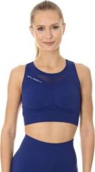 Brubeck CR10210 Crop top GYM ciemnoniebieski XL. Niebieskie topy damskie Brubeck, xl, bez wzorów, bez kołnierzyka, bez ramiączek. Za 128.84 zł.
