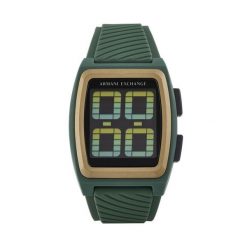 Zegarek Armani Exchange. Zielone zegarki męskie Armani Exchange, bez wzorów. Za 589.99 zł.