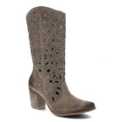 Brązowe Kowbojki Exquisite Eleganckie Kozaki Damskie. Brązowe kozaki damskie EXQUISITE, z aplikacjami, z weluru, bez obcasa, na obcasie, bez zapięcia. Za 479.00 zł.