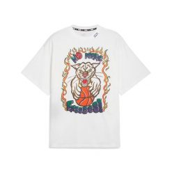 Koszulka Puma Getting Crafty Gender Neutral. Białe bluzki damskie Puma, l, bez wzorów, sportowe, bez kołnierzyka, bez ramiączek. W wyprzedaży za 129.99 zł.